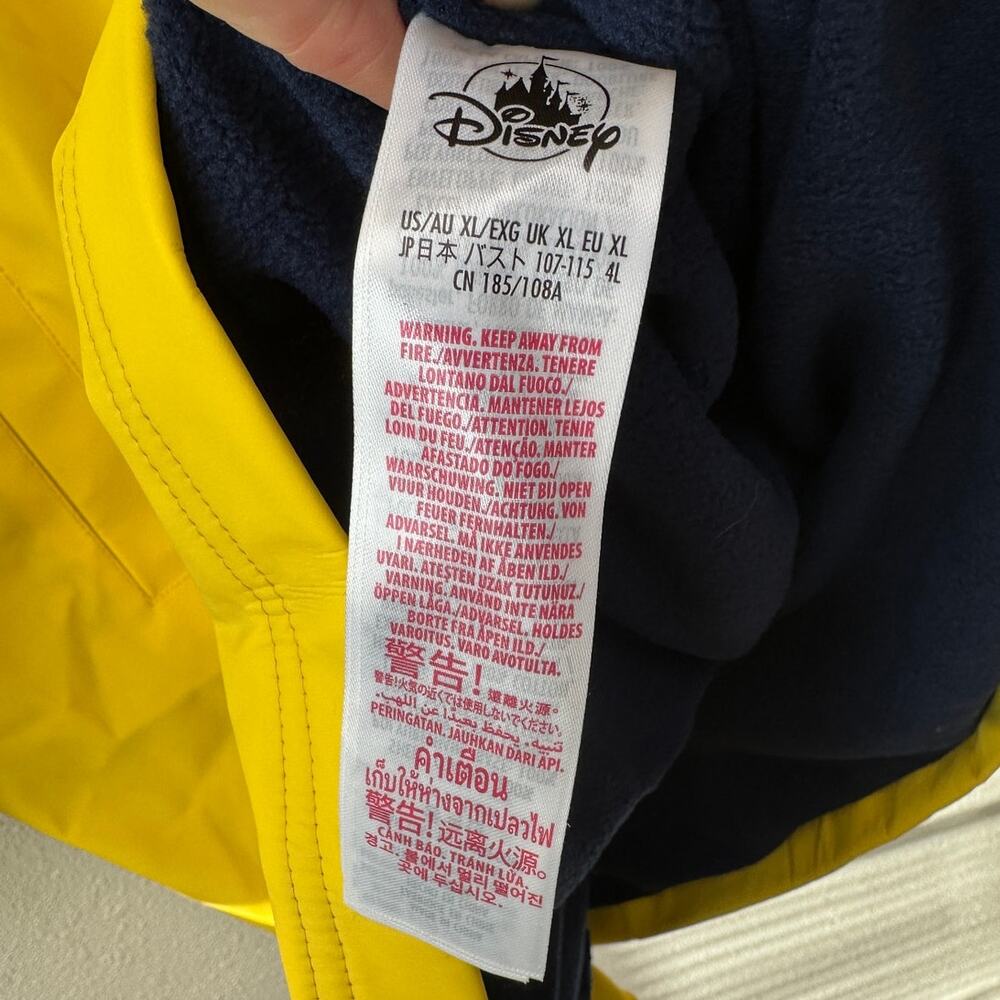 Disney Paris Minnie Mouse Yellow Rain Jacket Women XL - Picture 10 of 16